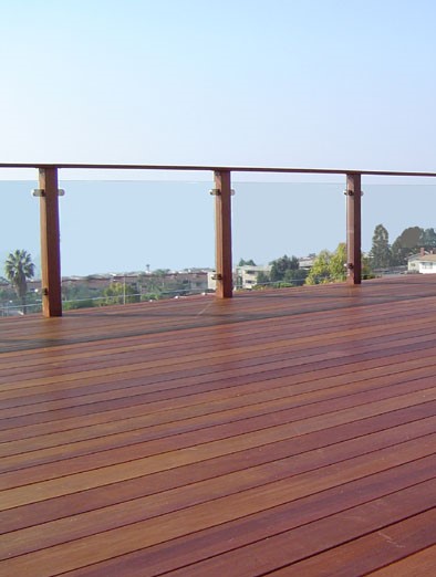 Exterior Deck Glass Railing Installation Bend Oregon
